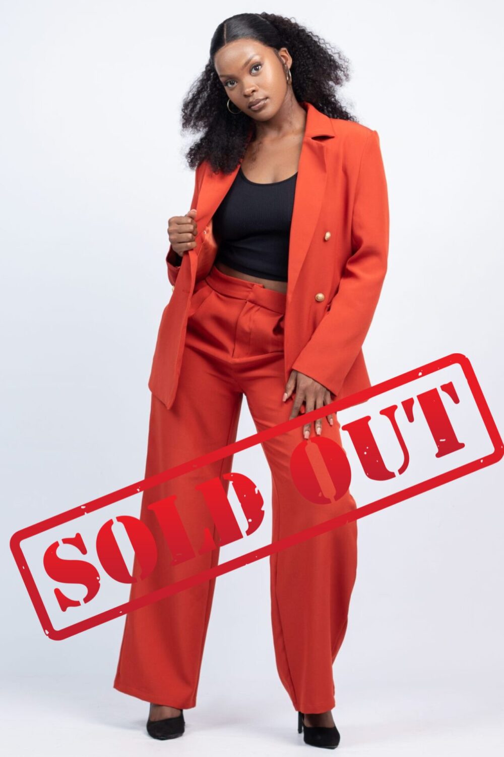 Women’s Elegant Red Suit