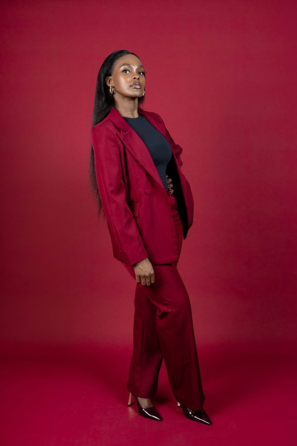 Divine Flame – Burgundy Suit Set